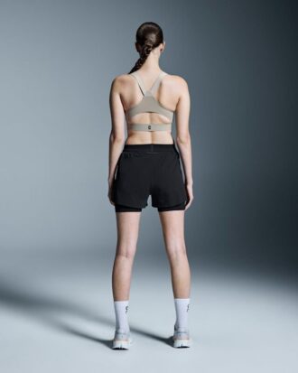 Damskie 3″ Performance 2/1 Shorts Black