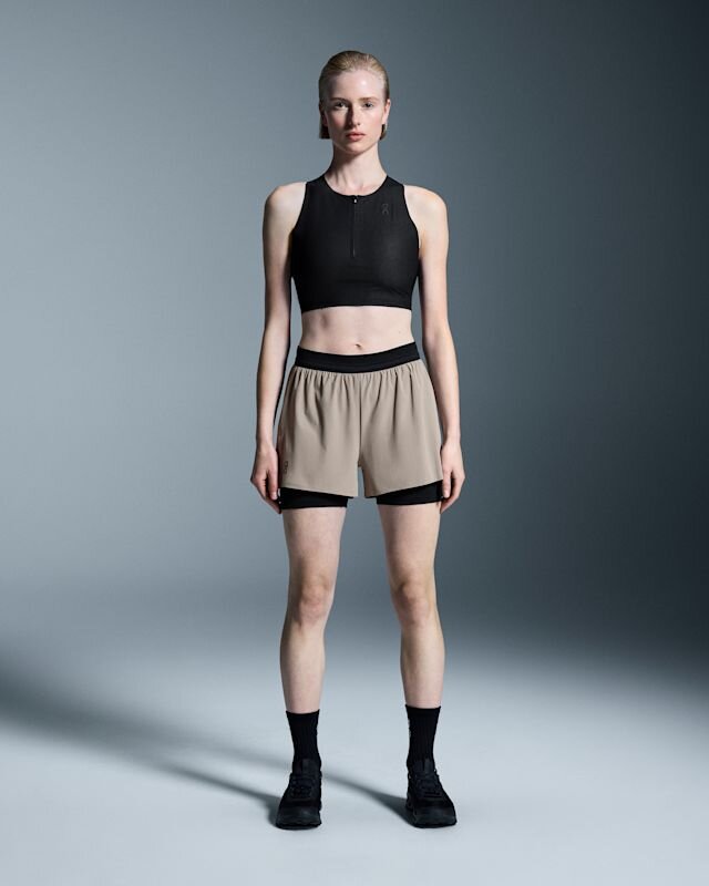 Damskie 3″ Performance 2/1 Shorts Cinder | Black Damskie 3″ Performance 2/1 Shorts Cinder | Black