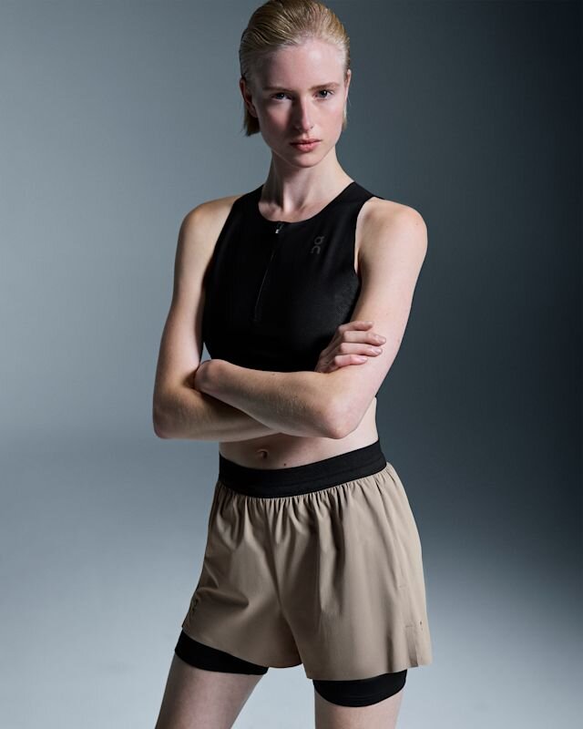 Damskie 3″ Performance 2/1 Shorts Cinder | Black Damskie 3″ Performance 2/1 Shorts Cinder | Black