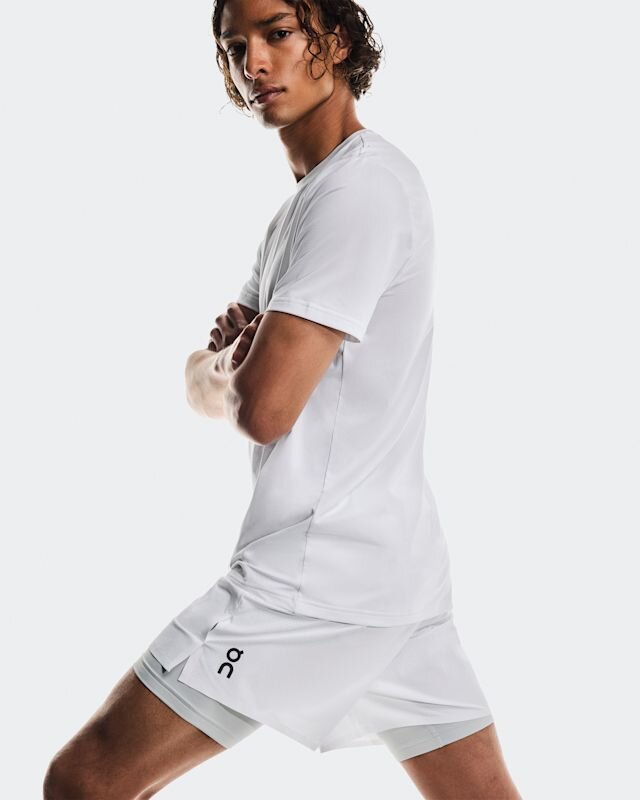 Męskie 5″ Performance 2/1 Shorts White | Glacier Męskie 5″ Performance 2/1 Shorts White | Glacier