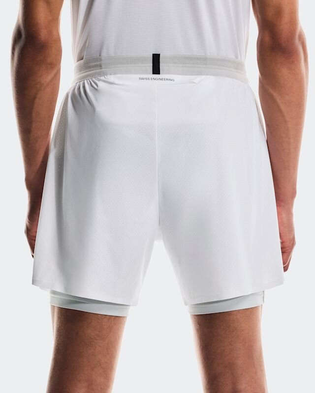 Męskie 5″ Performance 2/1 Shorts White | Glacier Męskie 5″ Performance 2/1 Shorts White | Glacier