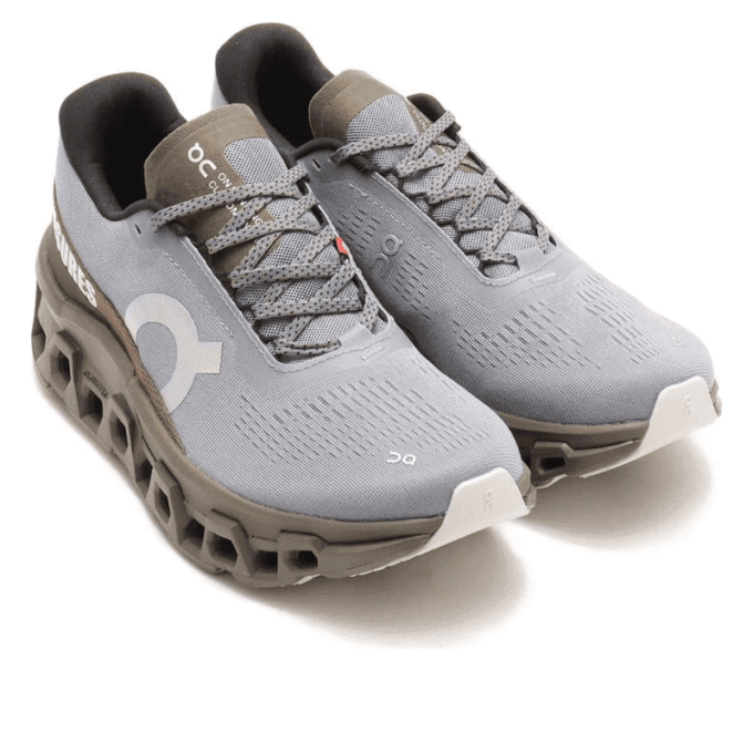 On Running x PLEASURES x The Loop Cloudmonster 2 „Grey”